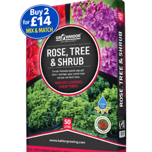 Growmoor 50L Rose, Tree & Shrub Compost