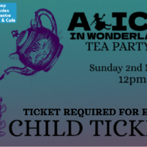 Alice In Wonderland Afternoon Tea Children's Ticket